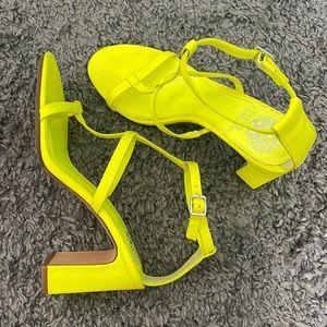 Vince Camuto Neon Chunky Heels